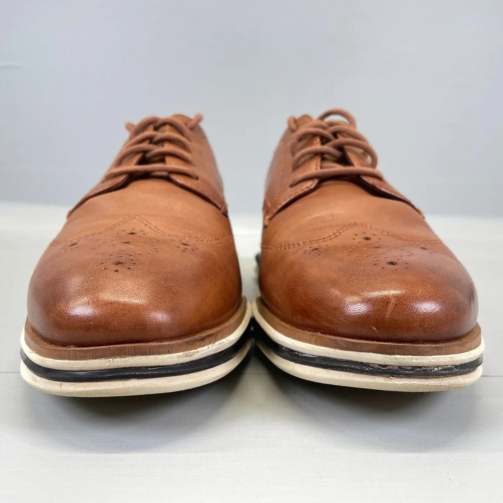 Cole Haan Energy One Wingtip Oxford Shoes Mens Size 8.5 M Brown Leather Lace Up